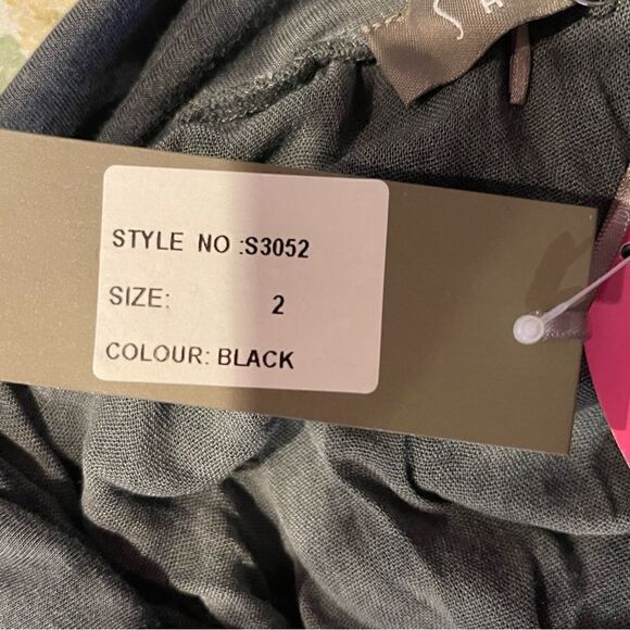 Saga Tiered Dress/Skirt SM/MED Gray Italy Made Lagenlook Silk Blend Minimalist - Picture 7 of 11